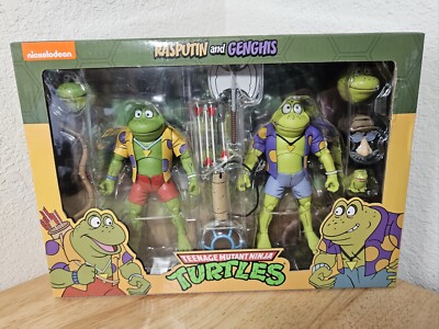 NECA TMNT Rasputin and Genghis Frog 7'' Action Figure 2 Pack - Imperfect Box