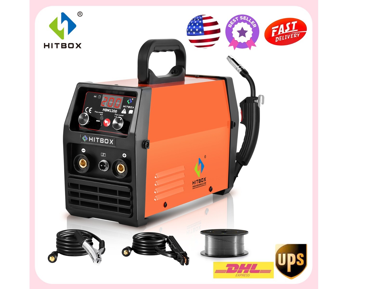 3 IN 1 MIG Welder Inverter 140AMP Gasless 110V/ 220V ARC TIG