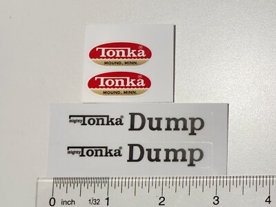 Mighty Tonka Mighty Dump Sticker Set 1960s