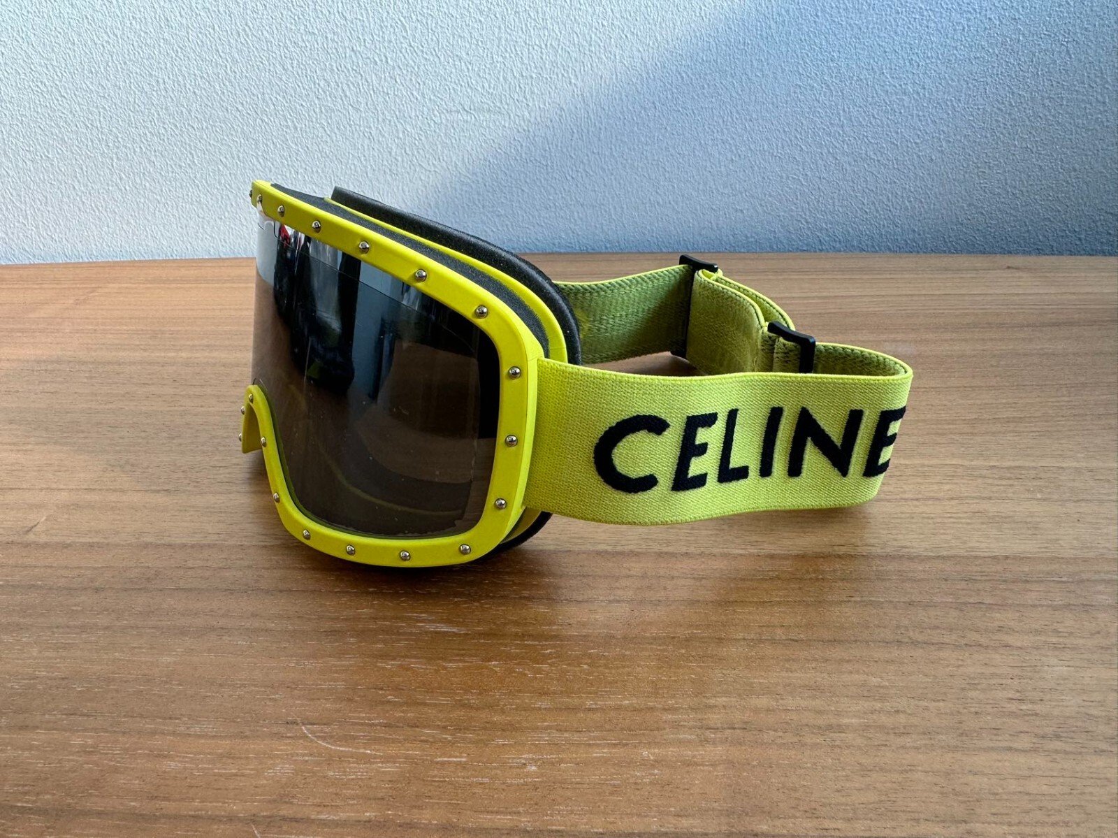 Pre-owned Celine Ski Googles Sunglasses 100% Authentic Brand Condition In Black