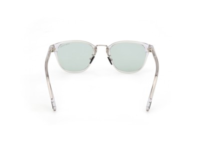 Pre-owned Tom Ford Ft1049 D 26n Plastic Crystal Green 50 Mm Men's Sunglasses