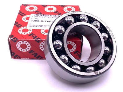 FAG Germany 2206 K TVH C3 Self-aligning Ball Bearing 30x62x20 mm