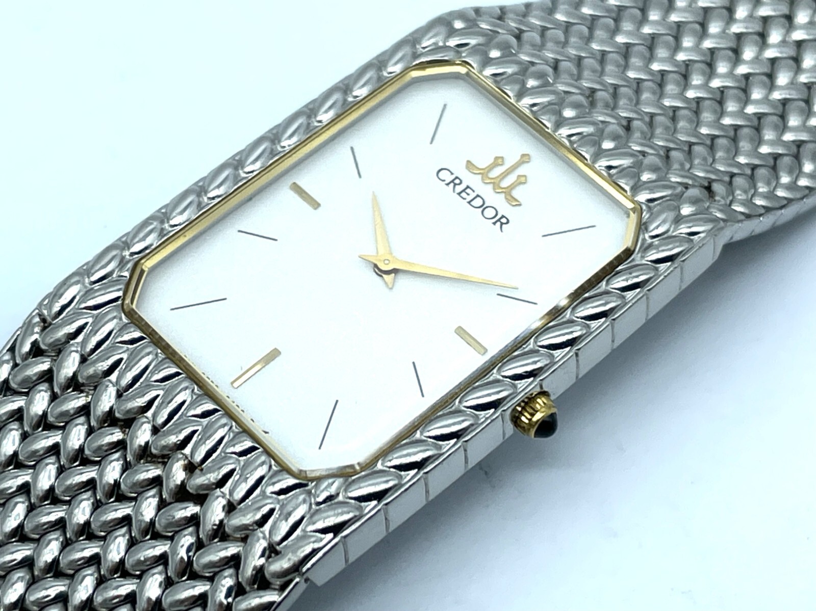 Near MINT Vintage SEIKO Credor Integral Quartz Watch White Near MINT Vintage SEIKO Credor Integral Quartz Watch White