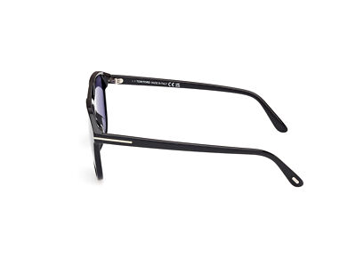 Pre-owned Tom Ford Sunglasses Ft1098 Damian-02 01v Black Blue Man