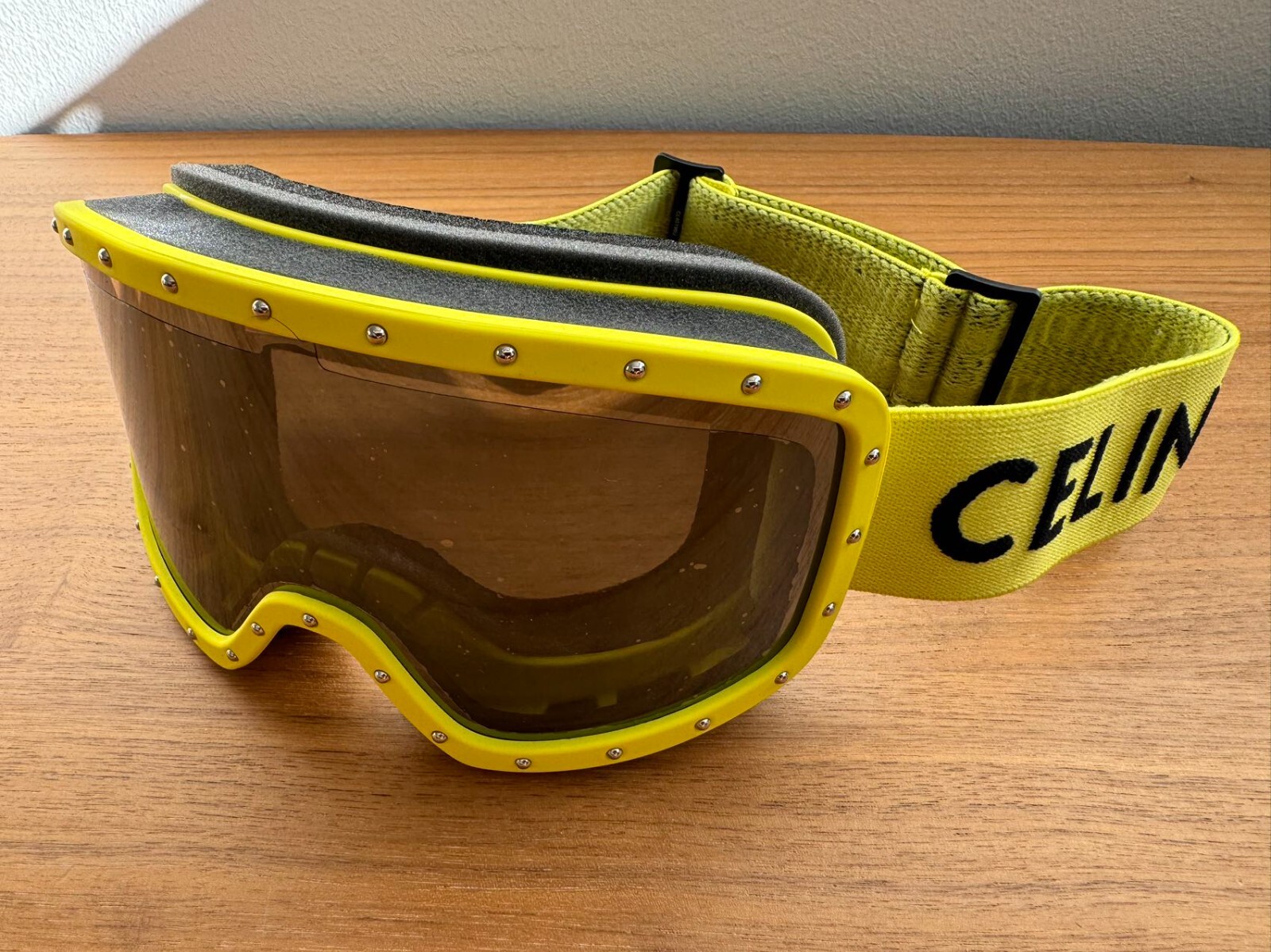 Pre-owned Celine Ski Googles Sunglasses 100% Authentic Brand Condition In Black