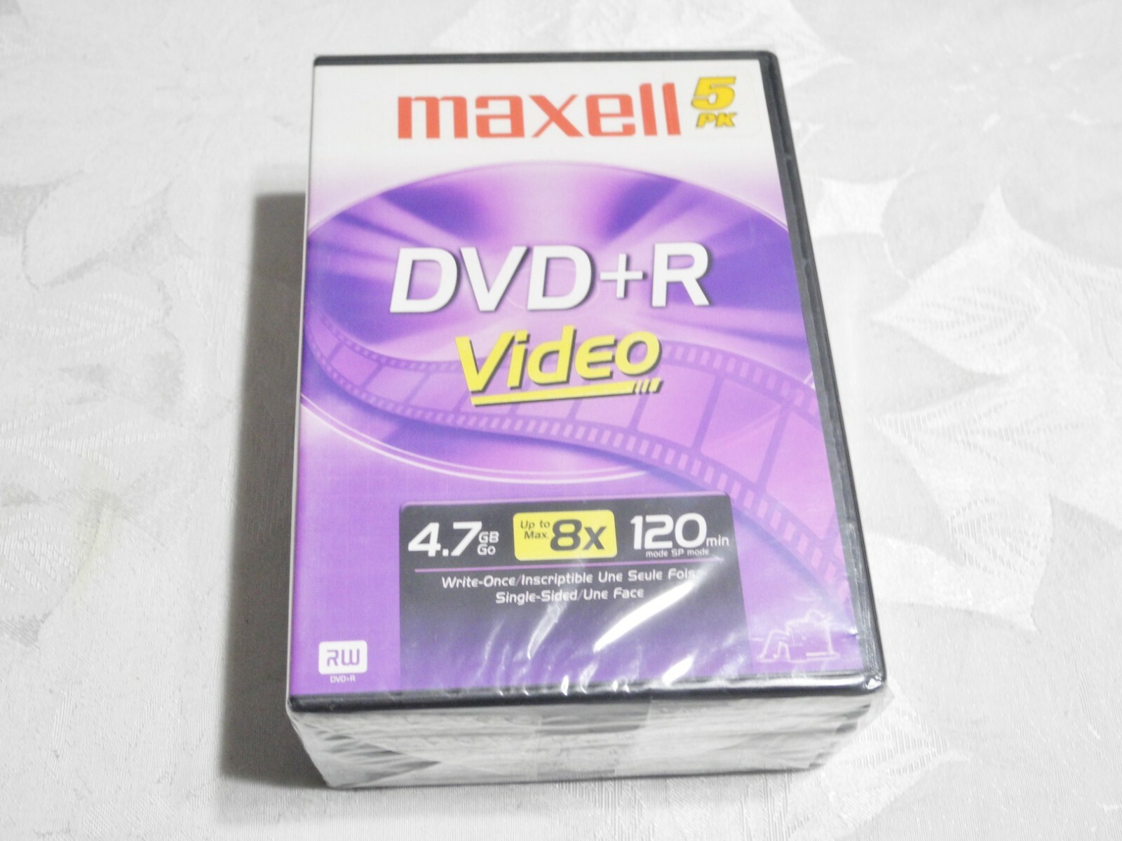 Maxell DVD + R Data Video Music 5 Pk 4.7 GB, 120 Min Up To/Max 8X Single Sided Maxell DVD + R Data Video Music 5 Pk 4.7 GB, 120 Min Up To/Max 8X Single Sided