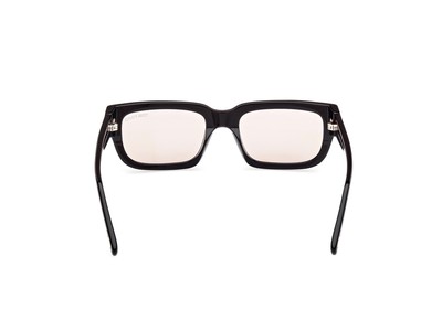Pre-owned Tom Ford Ft1075 01e Plastic Shiny Black Brown 54 Mm Unisex Sunglasses