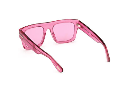 Pre-owned Tom Ford Sunglasses Ft0711 Fausto 75s Fuchsia Bordeaux Man In Red