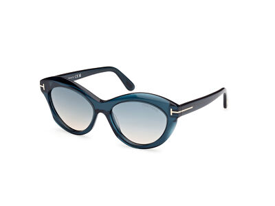 Pre-owned Tom Ford Sunglasses Ft1111 Toni 92p Blu Green Woman