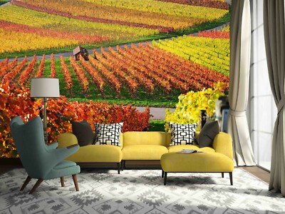 3D Red Field ZHUA2260 Wallpaper Wall Murals Removable Self-adhesive Zoe