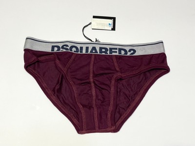 DSQUARED2 Intimo Slip Mutande Brief Logo Dsquared 2 Underwear Bicolor Uomo TG M