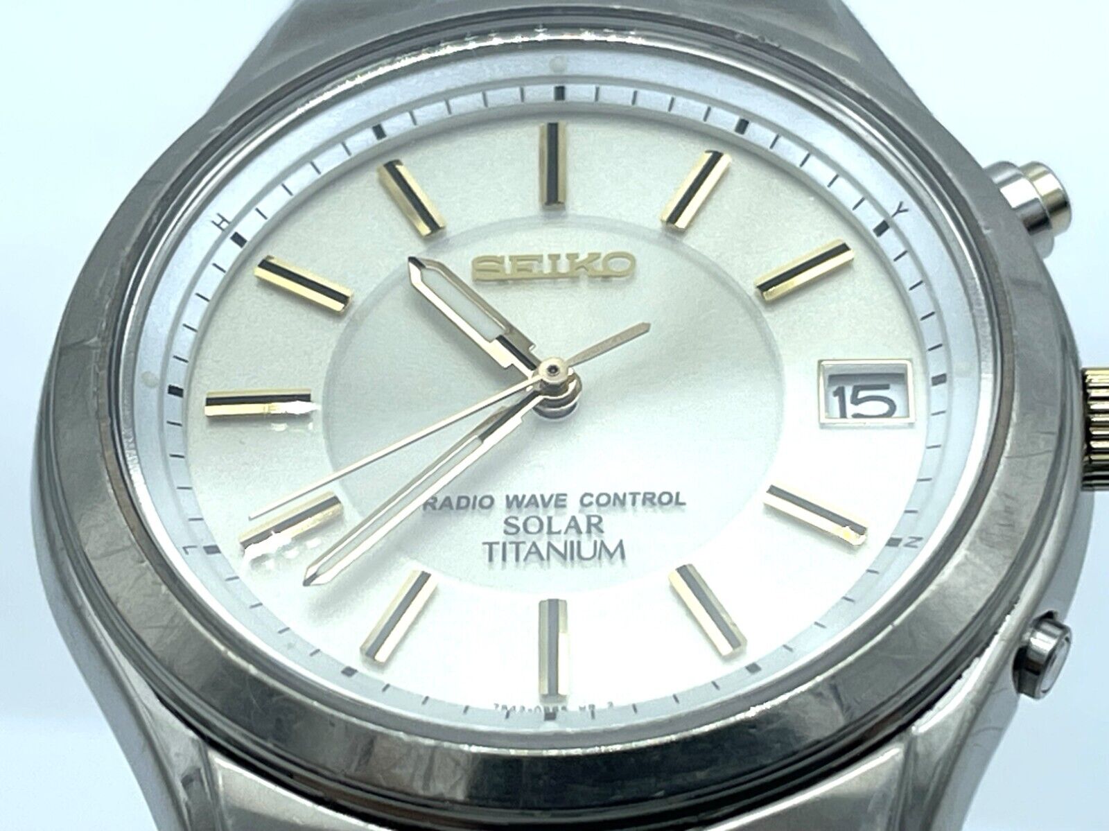 SEIKO Radio Wave Control Solar Titanium Men's Watch 2.5oz SEIKO Radio Wave Control Solar Titanium Men's Watch 2.5oz