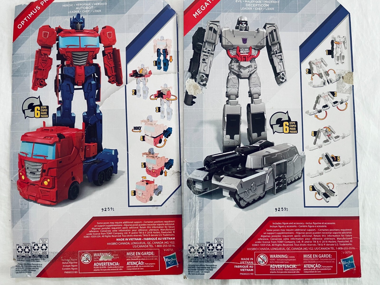 Transformer Optimus Prime Autobot / Megatron Decepticon Transformers Set of  Two | eBay