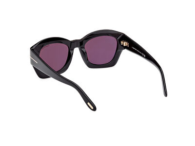 Pre-owned Tom Ford Sunglasses Ft1083 Guilliana 01a Black Smoke Woman In Gray