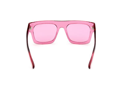 Pre-owned Tom Ford Sunglasses Ft0711 Fausto 75s Fuchsia Bordeaux Man In Red