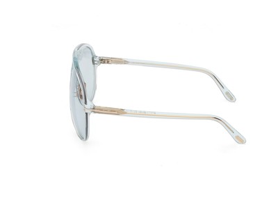 Pre-owned Tom Ford Sunglasses Ft1061 Bertrand 84v Light Blue Blue Man