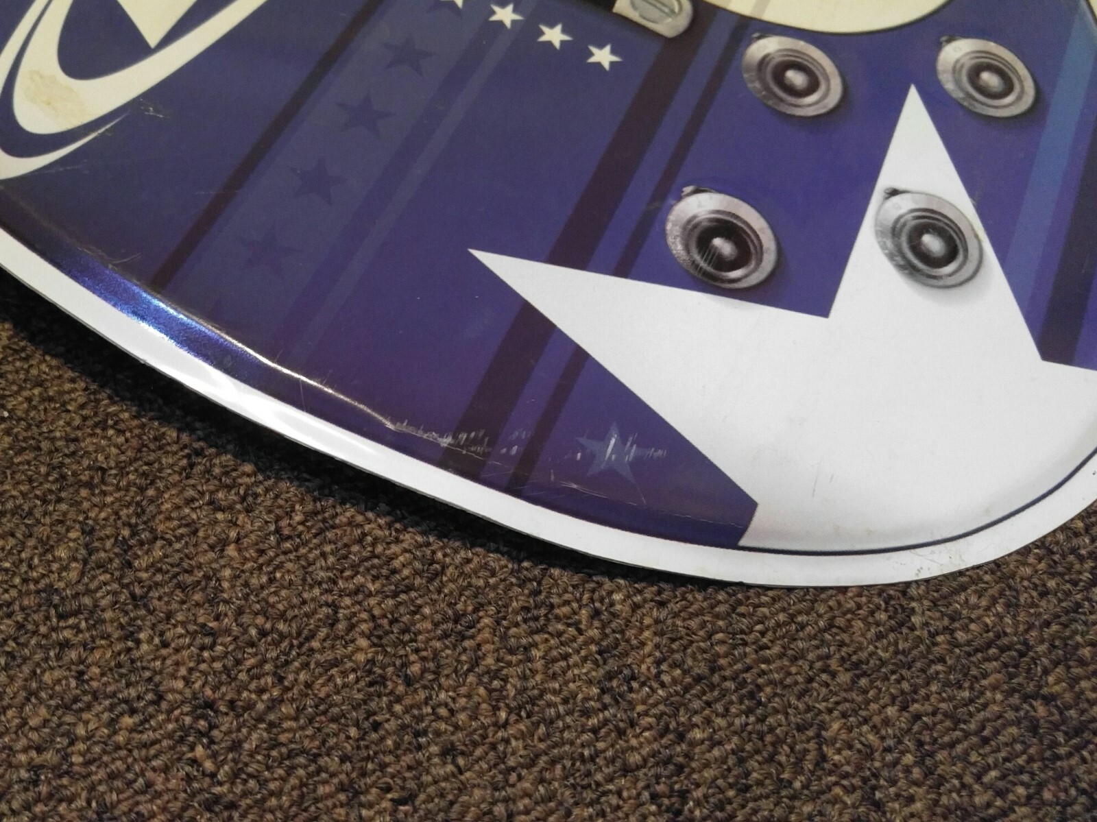 Budweiser Bud Light Guitar Tin Tacker 2004 38”x14”  Bar Sign Very Rare