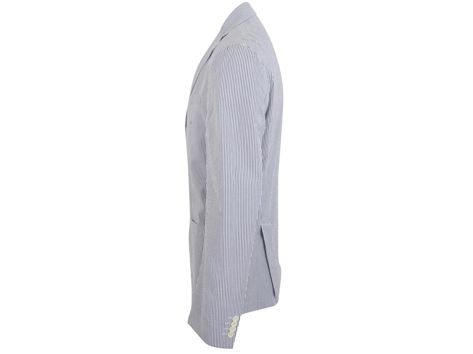 Pre-owned Tommy Hilfiger Men's Blazer Jacket Size 102 Cotton Blue & White Striped Tailored