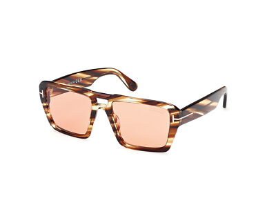 Pre-owned Tom Ford Sunglasses Ft1153 Redford 55e Havana Brown Man