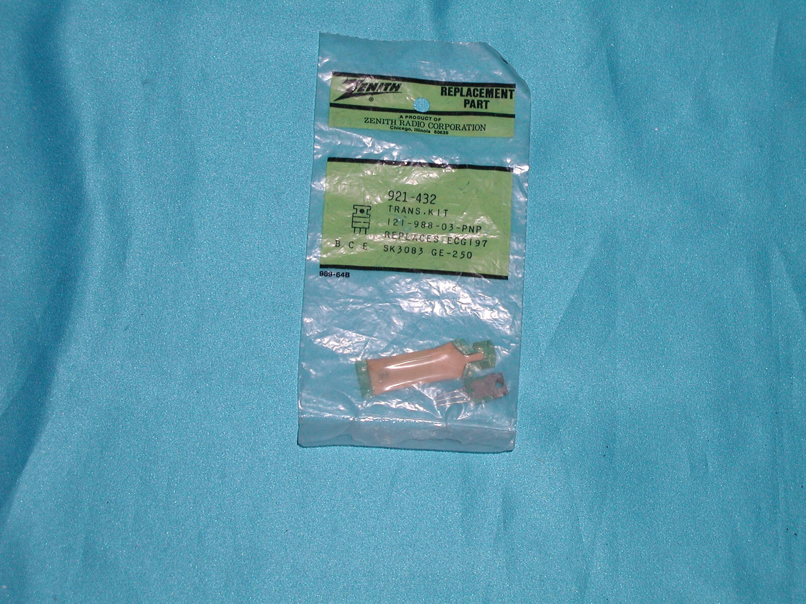 絵画 1S-3 ZENITH 12198803 921432 PNP Transistor Kit 