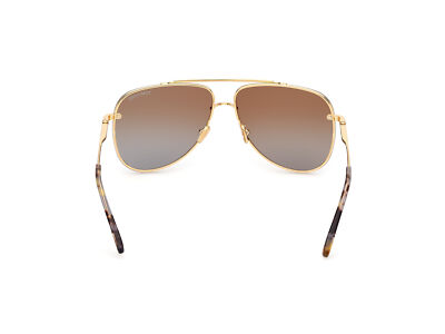 Pre-owned Tom Ford Sunglasses Ft1071 Leon 30f Gold Brown Man