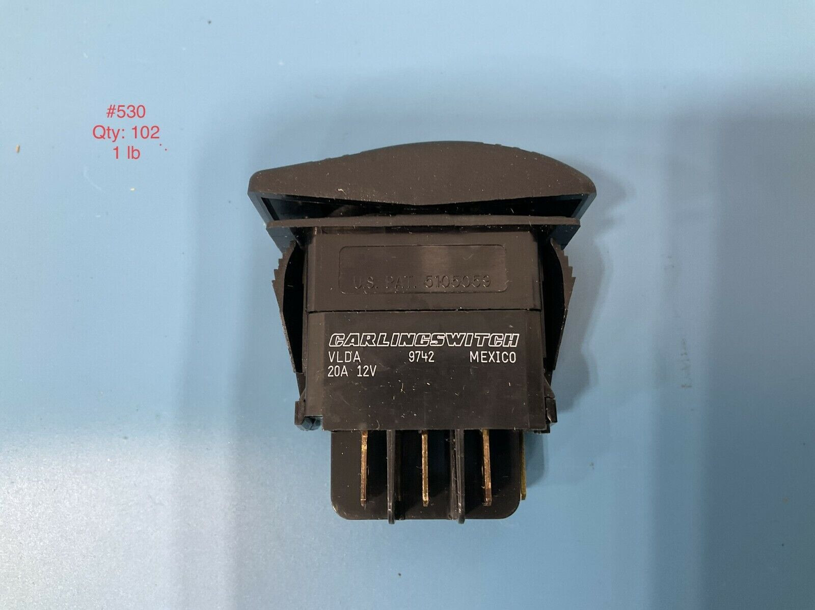 Carling Technologies VLDA - 20A - 12V Rocker Switch Tilt Bed