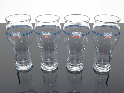 SAMUEL SAM ADAMS BOSTON LAGER PERFECT PINT 16-OZ SENSORY BEER GLASSES   SET OF 4