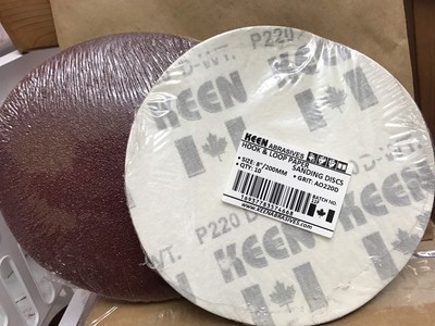 Choice of Grit KEEN 8quot HampL No Vac Holes Paper Sanding Disc 74668 4050Pack41