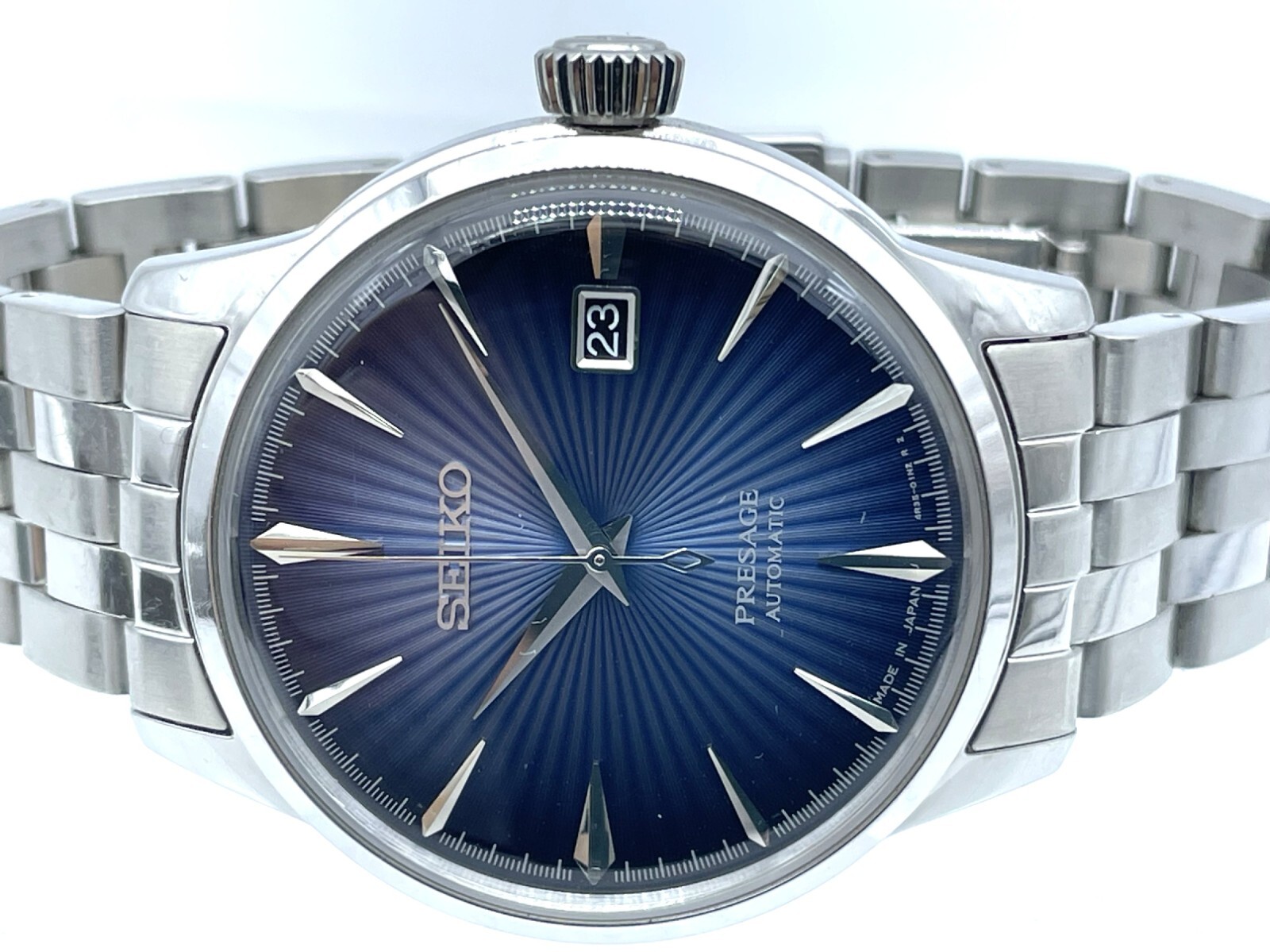 セイコー プレサージュ SRPD37J1 4R35-01T0 カクテルタイム SEIKO PRESAGE Cocktail Time Automatic Watch Blue Dial 4R35