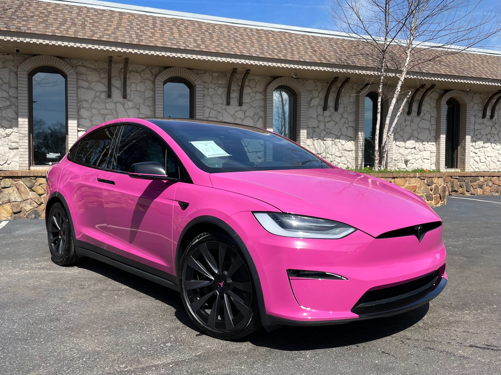 2022 Tesla Model X WRAPPED PINK 4814 Miles PINK SUV Electric 670hp 1-Speed Direc