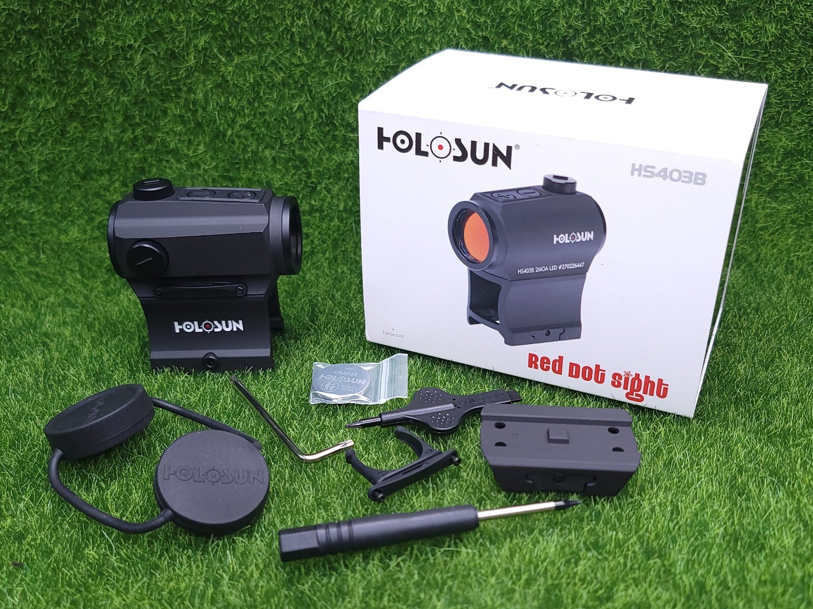 Holosun Micro Red-Dot Sight (2 MOA) w/ Riser Paralow Holosun Micro Red-Dot Sight (2 MOA) w/ Riser Paralow