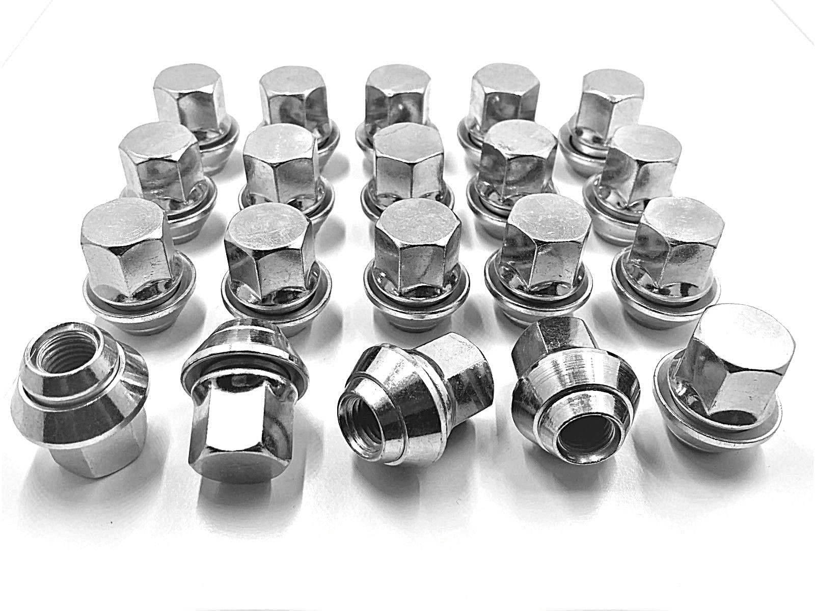 20 x WHEEL NUTS FORD FOCUS ALLOYS MK1 MK2 MK3 ST RS M12 X 1.5 19MM BOLT