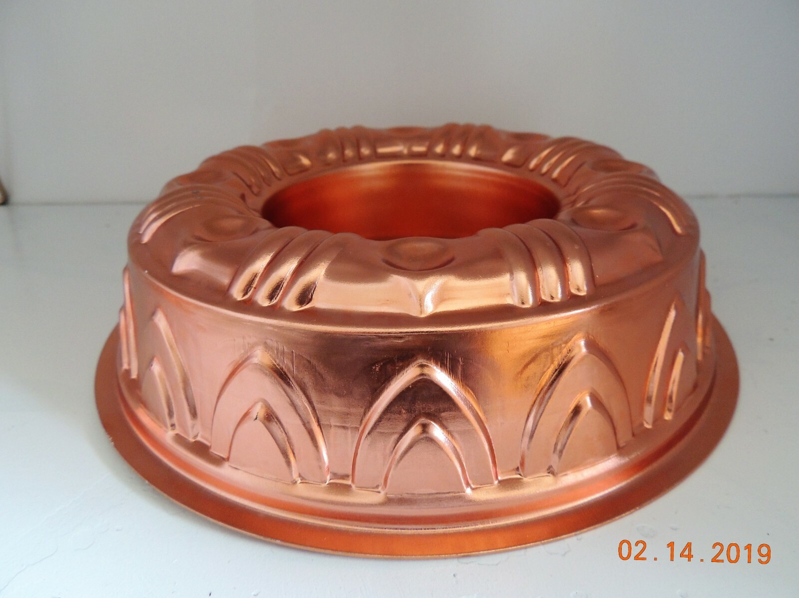 3 Vintage Copper Molds - 2 small butterfly mold and 1 around jello molds - EUC