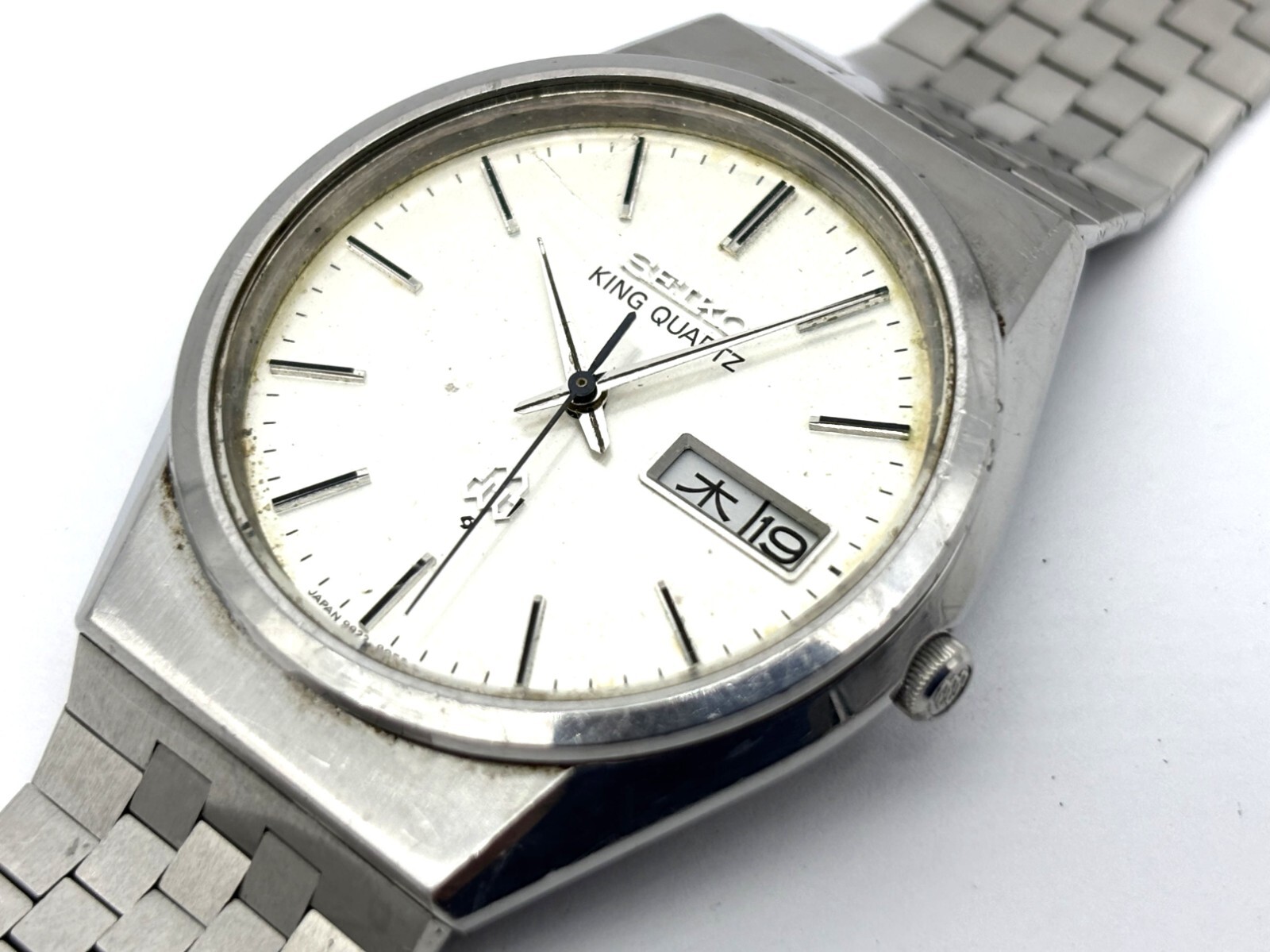 動作品 SEIKO KING QUARTZ 9923-8050 キングクォーツ アナログ メンズ 