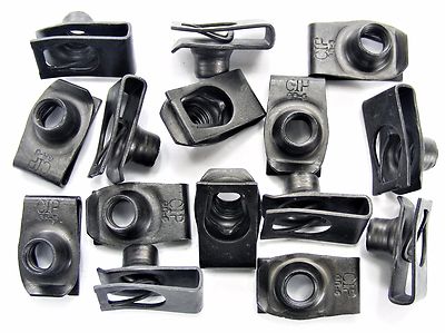 AMC U-nut Clips- 5/16-18 Thread- 5/8'' Center of Hole to Edge- 15 clips- #199