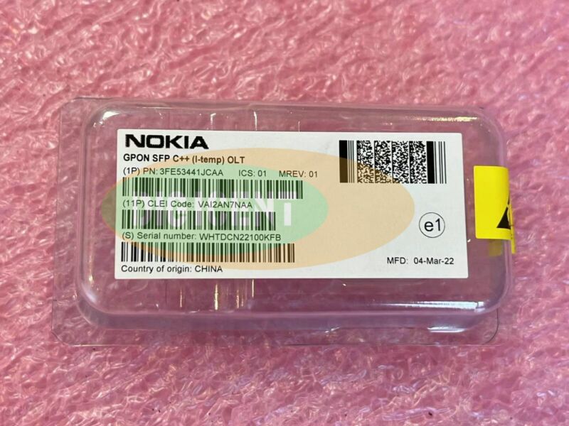 Nokia 3fe53441jc 01 Gpon Olt Sfp C++  I-temp Reach 50km (39dbm）