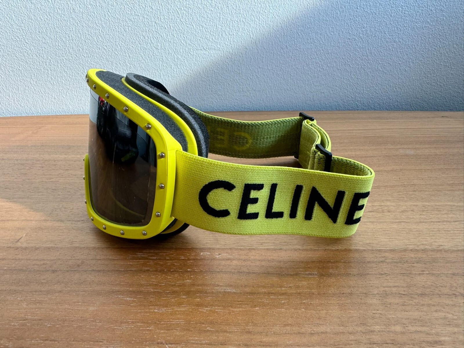 Pre-owned Celine Ski Googles Sunglasses 100% Authentic Brand Condition In Black
