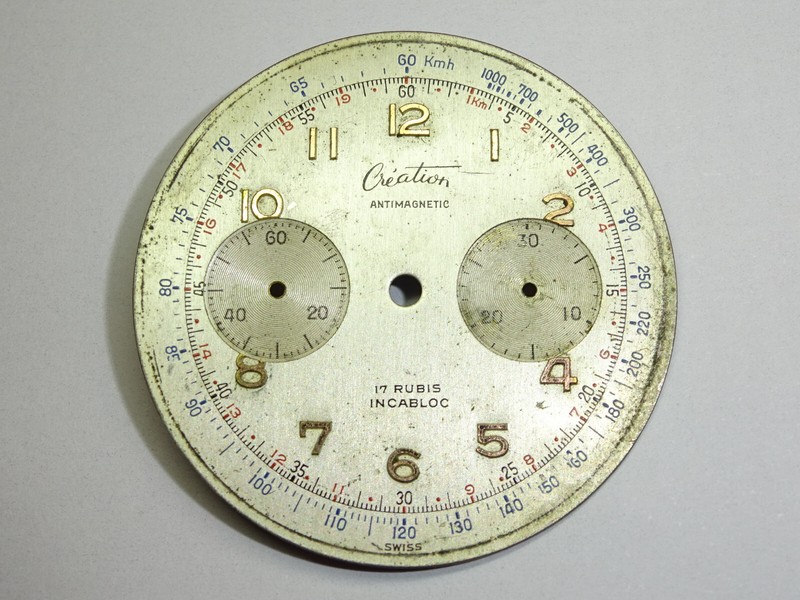 Venus 188 Dial (34.4mm) / Cadran Venus 188 Et Valjoux 7730