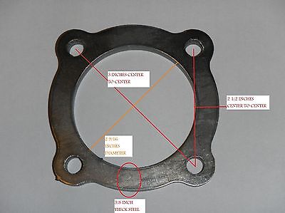 EXHAUST UPGRADE TURBO OUTLET FLANGE PLATE Scout II SD33 SD33T ...