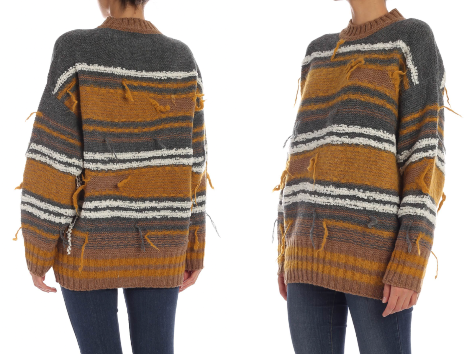 Pre-owned Missoni M  Runway Distressed Oversized Knit Sweater Pullover Jumper Unisex In Multicoloured