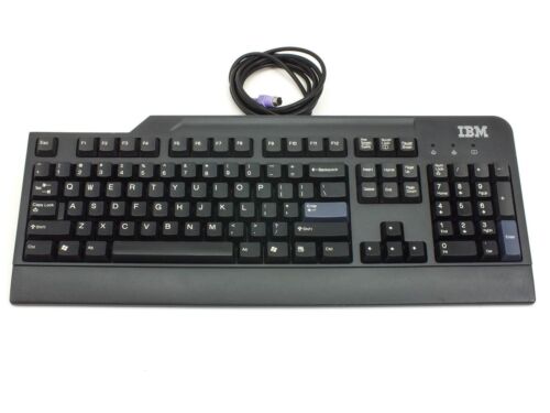 IBM PS/2 Wired Keyboard KB-9910 Standard Tested Vintage (2 IBM PS/2 Wired Keyboard KB-9910 Standard Tested Vintage (2