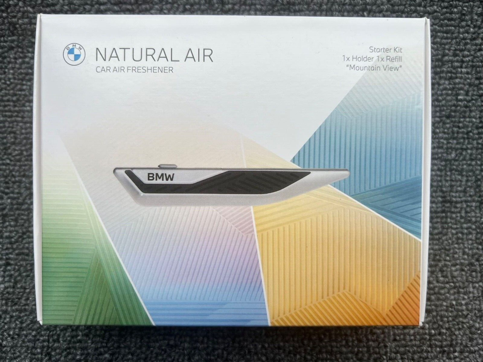 GENUINE BMW NATURAL AIR SILVER FRESHENER MOUNTAIN VIEW STARTER KIT