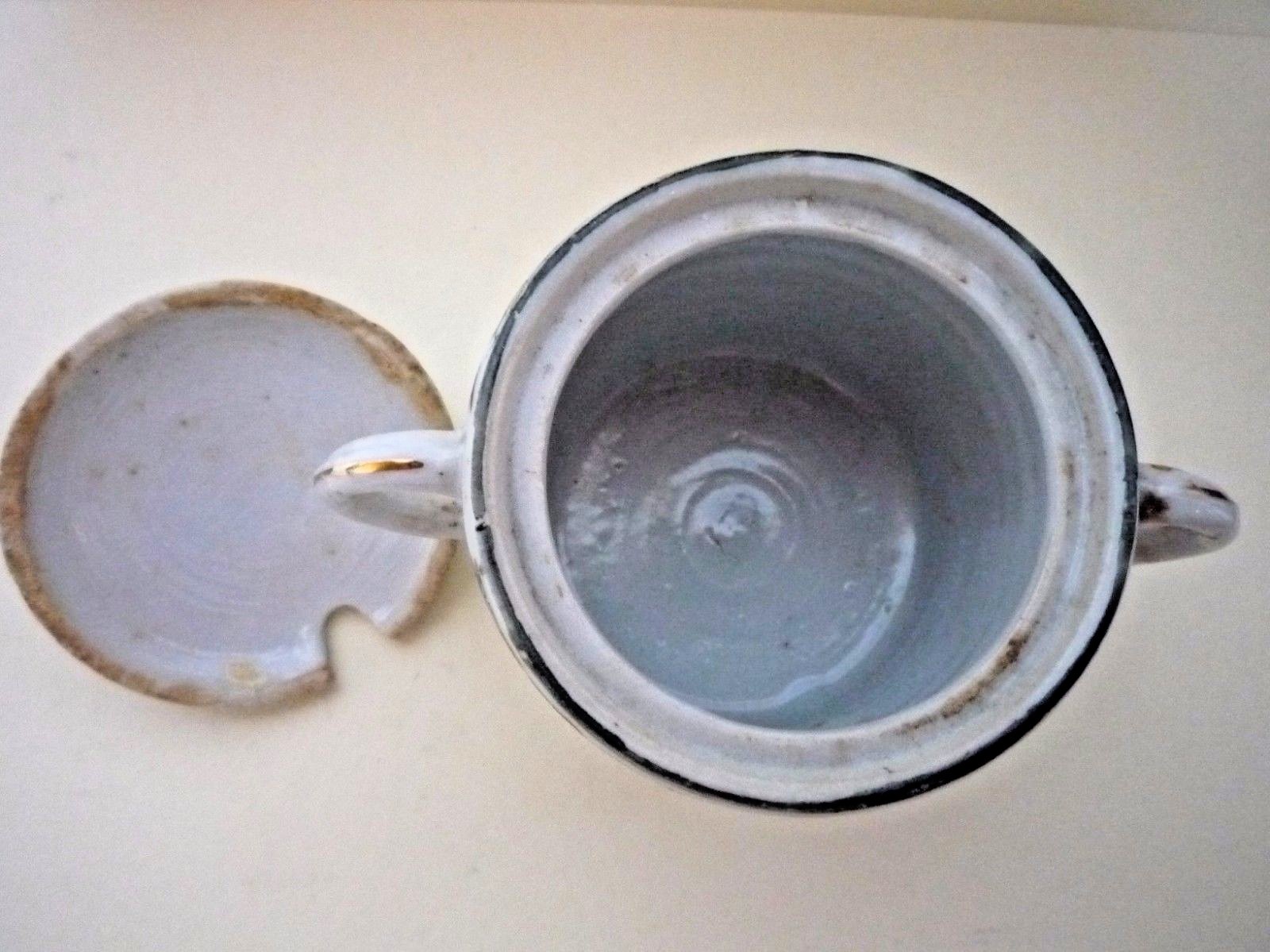 C1920 Decorated Japanese Mustard Serving Pot