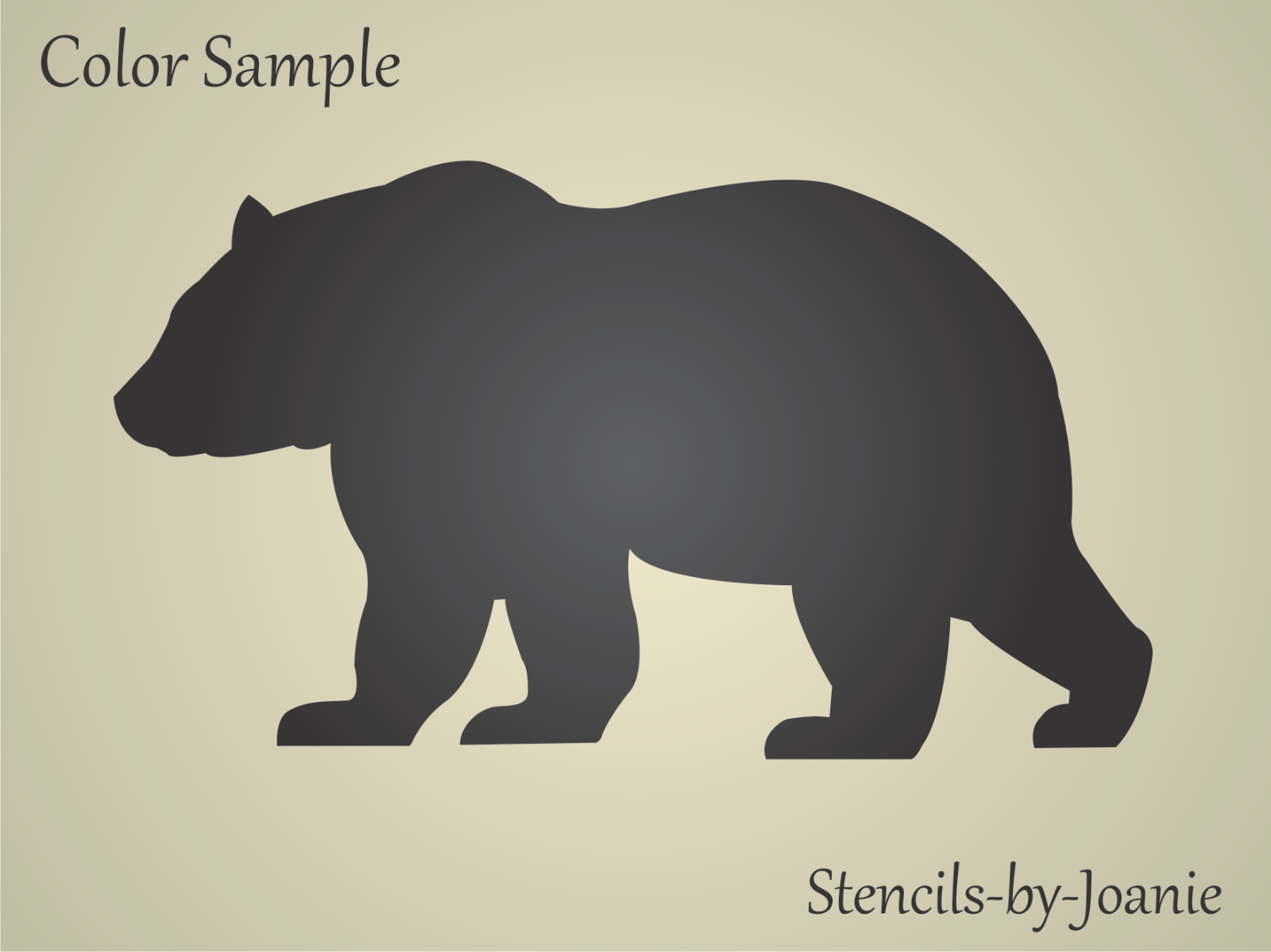 Rustic Bear Stencil Mountain Outdoor Cabin Lodge Western DIY Craft Signs Joanie