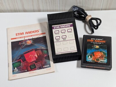 TESTED WORKING Atari 2600 Controller Video Touchpad & STAR RAIDERS Game/Manual