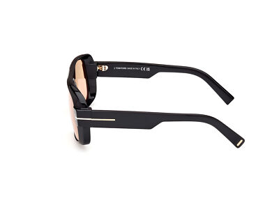 Pre-owned Tom Ford Sunglasses Ft1101 Turner 01e Black Brown Man