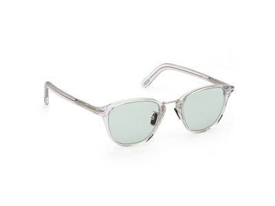 Pre-owned Tom Ford Ft1049 D 26n Plastic Crystal Green 50 Mm Men's Sunglasses