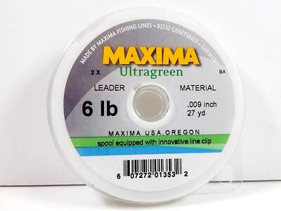 Maxima Ultragreen Leader Tippet Wheel Spools - Size 6 lb - New
