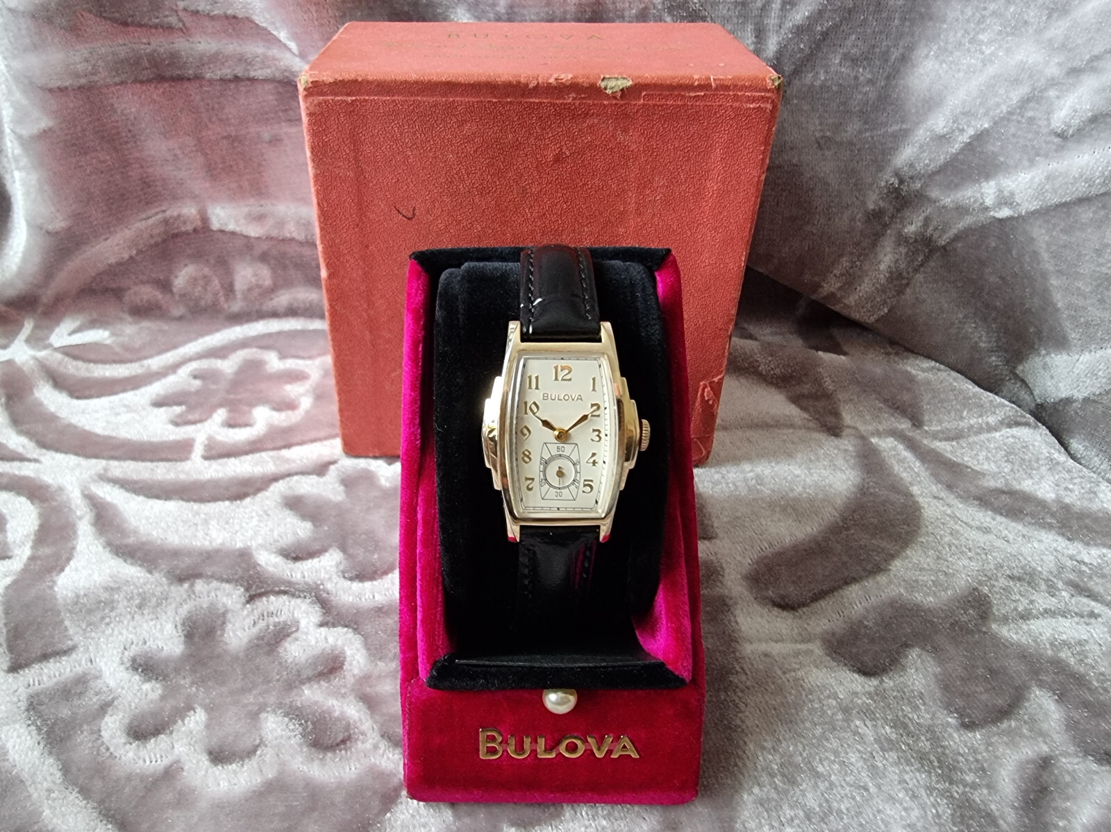 Bulova 1939 BEN HUR vintage manual wind watch 10AE 21j Cream