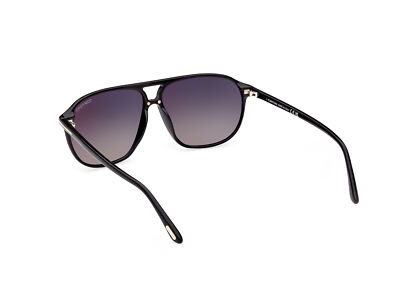 Pre-owned Tom Ford Sunglasses Ft1026 Bruce 01b Black Smoke Man In Gray